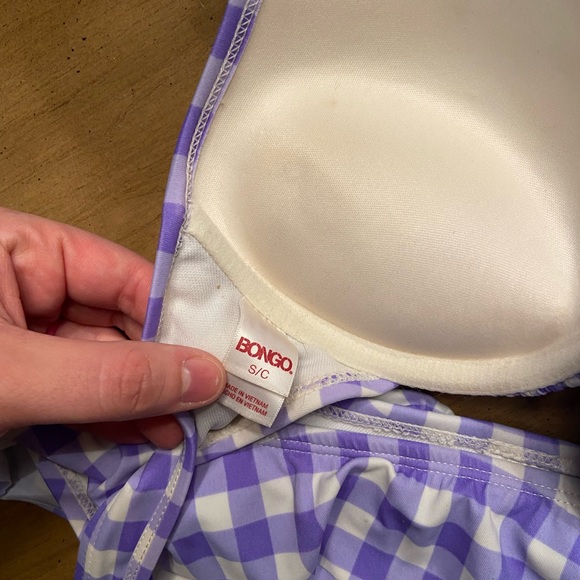 Purple checkered bikini set - Picture 5 of 5